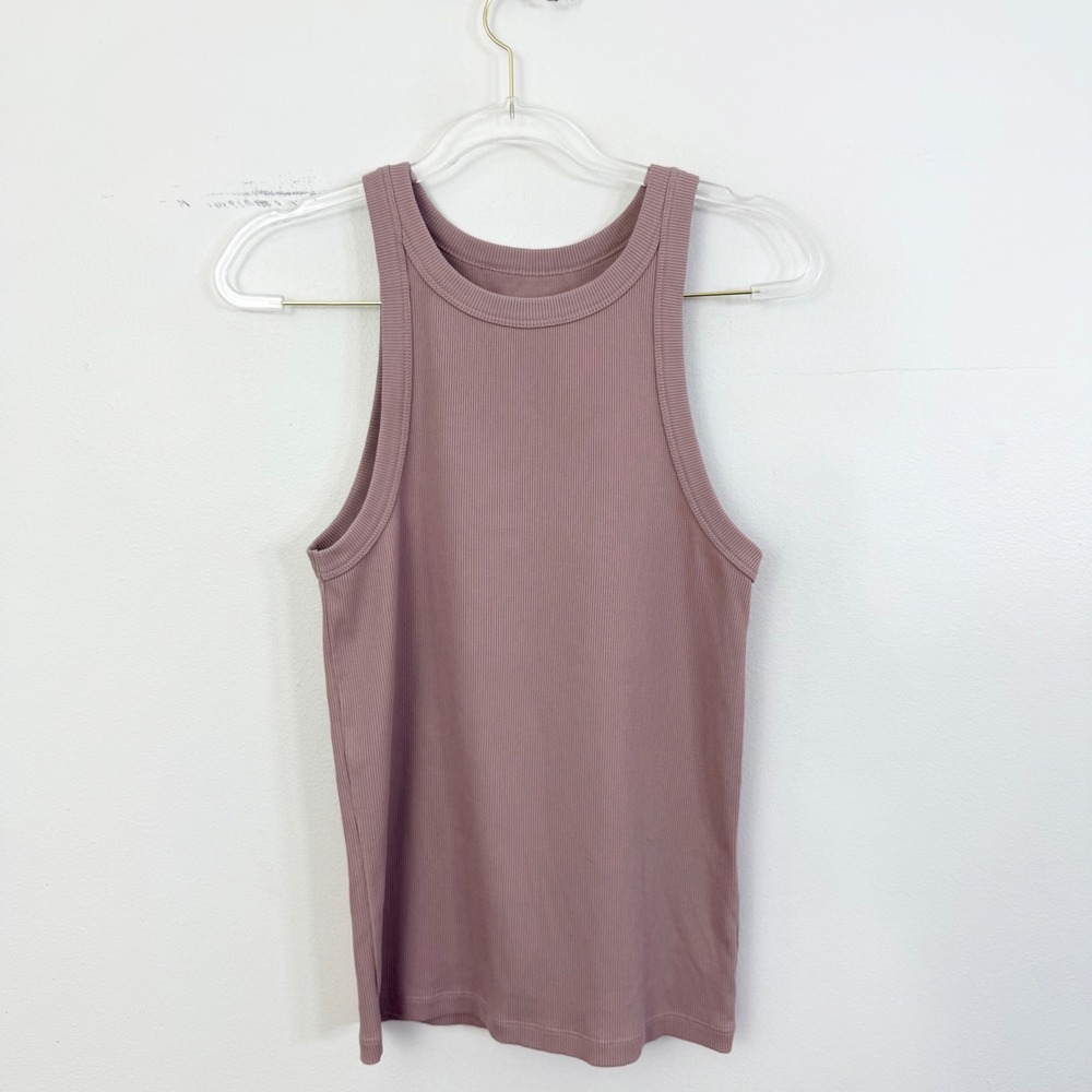 Outerknown Blush Ribbed High-Neck Tank - Picture 3 of 7